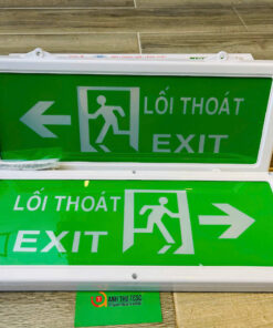 Đèn exit thoát hiểm 2 mặt chỉ hướng